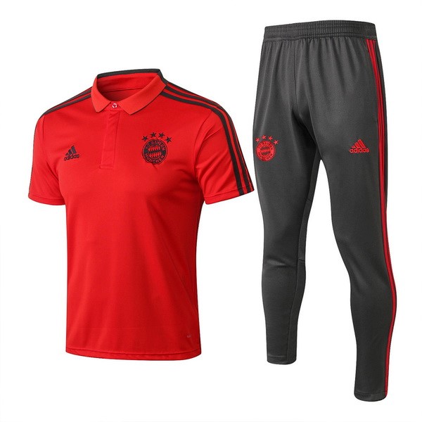 Polo Bayern Munich Conjunto Completo 2018-2019 Rojo